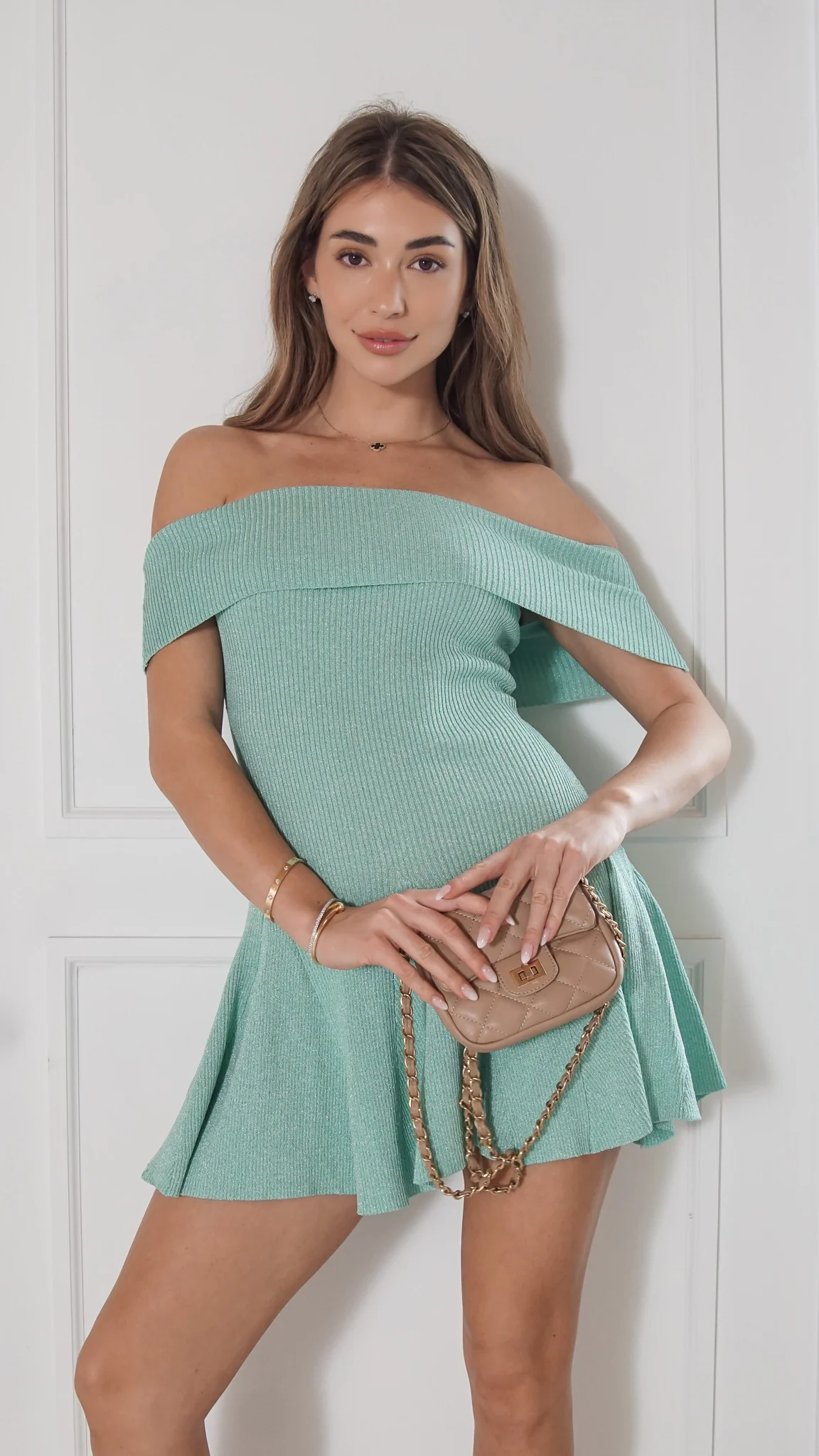 Sophi Off-Shoulder Mini Dress - Image 10